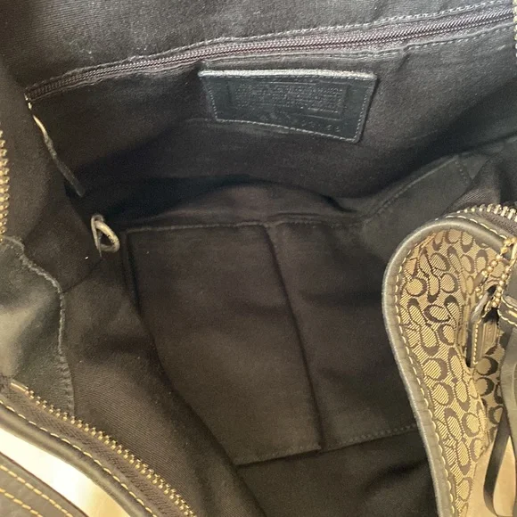 Coach hobo shoulder bag. Black/gray - Picture 5 of 10